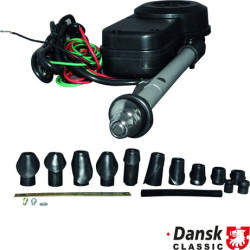 PartzBiz CE 1600900100 - Antenna, electric, 12V, chrome, Ø28 mm base