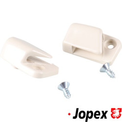 PartzBiz CE 8189827410 - Clip set for sun visor, white