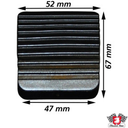 PartzBiz CE 8172200300 - Clutch and brake pedal pad, Original design