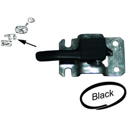 PartzBiz CE 8187801286 - Door opener, inner, black, right
