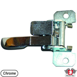 PartzBiz CE 8187801380 - Door opener, inner, metal, chrome, right