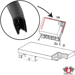 PartzBiz CE 8185800810 - Edge protection, rear seat back, pair