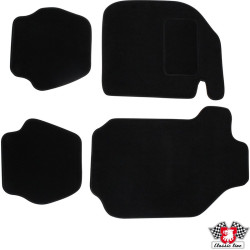 PartzBiz CE 1601700210 - Floor mat set, front/rear, black, 4 pieces