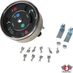 PartzBiz CE 8115700400 - Fuel and temperature gauge, 356 Style