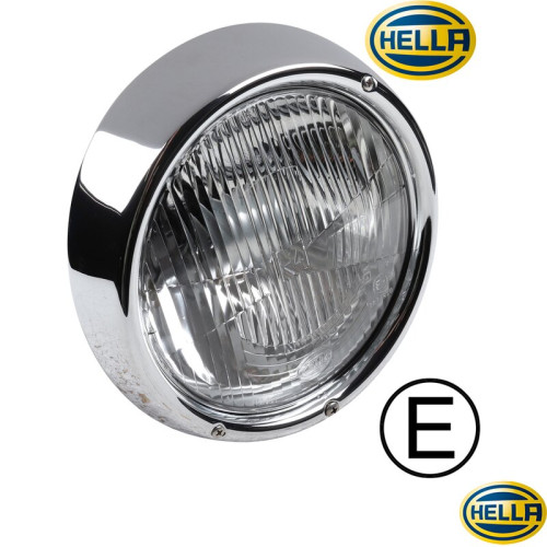 PartzBiz CE: 8195101702-Headlight with chrome rim, H4, with E-mark PartzBiz CE: 8195101702-Headlight with chrome rim, H4, with E-mark