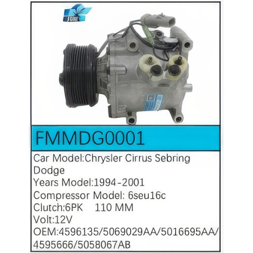 PartzBiz CE: FMMDG0001-Compressor for  Dodge - FMMDG0001