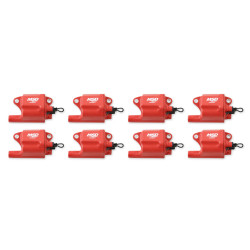 PartzBiz CM 82878 - MSD Ignition Coil - Pro Power Series - GM LS2/LS7 Engines - Red - 8-Pack