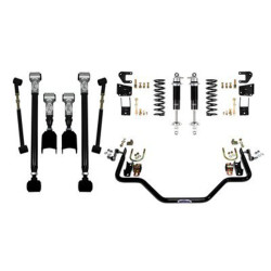 PartzBiz CM 041621-DDS - Detroit Speed - Rear Speed Kit 3 - Double Adjustable Shocks - Moser Axle