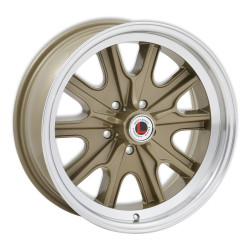 PartzBiz CM LW90-70754F - Legendary Wheels HB45 - 17 x 7 in. -  5 x 4.5 - 4.25 BS - Gold Haze