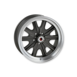 PartzBiz CM LW90-70854B - Legendary Wheels HB45 - 17 x 8 in. -  5 x 4.5 - 4.75 BS - Charcoal/Machined