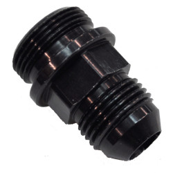 PartzBiz CM 19-38QFT - 7/8-20 -8 A/N ข้อต่อท่อทางเข้าน้ำมันเชื้อเพลิง สีดำ