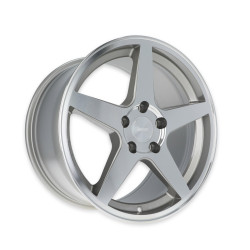 PartzBiz CM TTR29-896560-A - Rocket Racing Wheels - Flare - Titanium/Machined