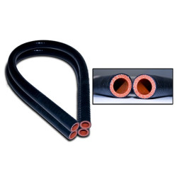 PartzBiz CM C5ZZ-18472-BLK - Scott Drake 1964-68 Mustang Silicone Heater Hose (Black)