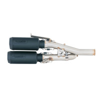 PartzBiz HD MCHD01S007-BLK - Cobra Sport Twin GP Blackout Half System Exhaust for Harley-Davidson Sportster S (2021+)