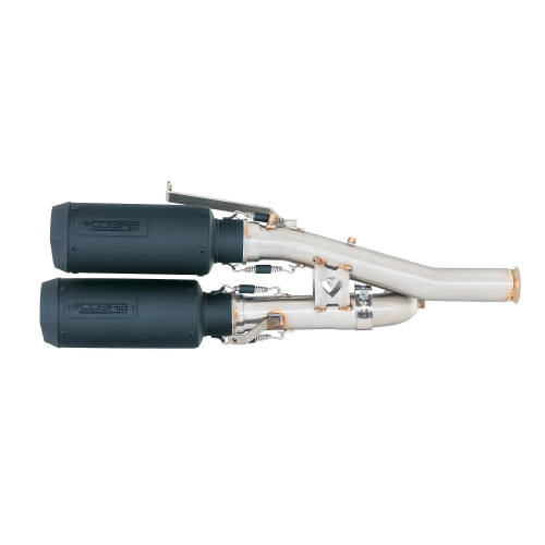 PartzBiz HD: MCHD01S007-BLK-Cobra Sport Twin GP Blackout Half System Exhaust for Harley-Davidson Sportster S (2021+)