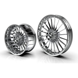 PartzBiz HD 190321237 - Chrome Tubeless Wheels for Harley Softail Breakout 2013-2025 - 21x3.5” chrome Front wheel for 2013-2025 Breakout