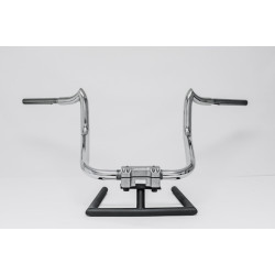 PartzBiz HD APACHE10GB - KST Kustoms Gloss Black +10 Apache Bagger Handlebars Indian Chieftain RoadMaster