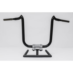 PartzBiz HD DOUBLETROUBLE10GB - KST Kustoms Gloss Black 10” Double Trouble Handlebars Bars Harley FLTR Softail