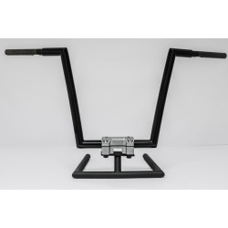 PartzBiz HD OUTLAW10GB - KST Kustoms Gloss Black 10” Outlaw Handlebars Bars Harley FLTR Softail Dyna 1.25