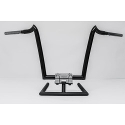 PartzBiz HD RENEGADE12GB - KST Kustoms Gloss Black 12” Renegade Handlebars Bars Harley FLTR Softail Dyna