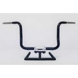 PartzBiz HD SIXBENDKICKER12GB - KST Kustoms Gloss Black 12” Six Bend Kicker Handlebars Bars Harley Touring FLH