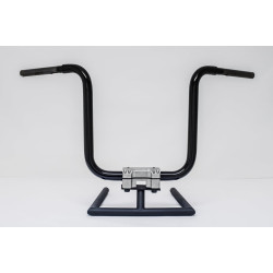 PartzBiz HD STRAIGHTJACKET16SB - KST Kustoms Satin Black 16” Straight Jacket Handlebars Bars Harley FLTR 1.25”