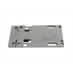 PartzBiz HD 17-7660 - Chrome Adjustable 4 Four Speed Transmission Trans Plate Mount Harley Big Twin FL