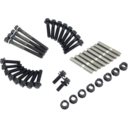 PartzBiz HD: 3487080-Feuling 12 Point Internal Bolt Fastener Kit SAE Steel Harley 2017+ M-Eight M8