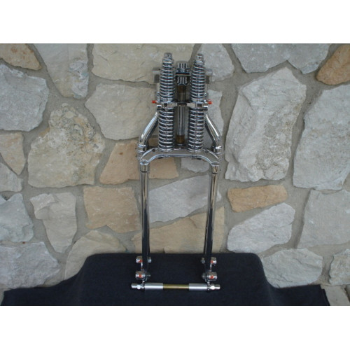 PartzBiz HD: 3442476-Antique Vintage Replica Chrome 26” 6” Over Stock Springer Fork Front End Custom PartzBiz HD: 3442476-Antique Vintage Replica Chrome 26” 6” Over Stock Springer Fork Front End Custom