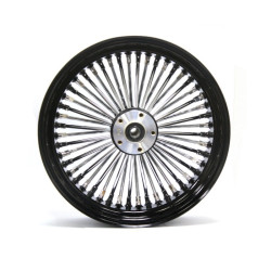 PartzBiz HD 37-538 - Black 16” X 3.5” 48 Fat King Spoke Rear Wheel Rim Harley Touring Softail Bagger
