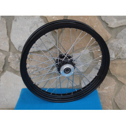 PartzBiz HD 51680 - Billet 40 Spoke 23” x 3” Front Wheel Rim Harley Touring Dual Disc Black