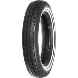 PartzBiz HD 87-4112 - Shinko 240 Classic Double Whitewall Front Rear Tire Harley MT90-16 5.00 Chopper