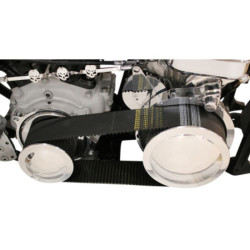 PartzBiz HD SHS-630 - BDL 3” Shorty Open Belt Drive Primary Kit 1970-1978 Harley Shovelhead Big Twin
