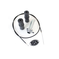 PartzBiz HD VT35-0892 - 1/4" Turn Throttle Kit for 1" Handlebars w/ 60" Cable Harley FL XL FX 76-96