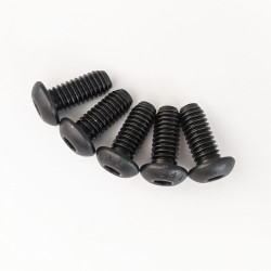 PartzBiz HD EP-BLK-ROTOR-FT - 5 Polished Harley Front Brake Rotor Bolts Softail Dyna Touring HD 5/16"-18 X 3/4"