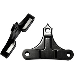 PartzBiz HD DS14100117 - Accutronix Hot Legs Bagger Legs Black .625" Spacers 6" Front Fenders 14-16 | TFS49-NF5/8B