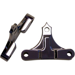 PartzBiz HD DS14100116 - Accutronix Hot Legs Bagger Legs Chrome .4375" Spacers 6 3/8 Front Fenders 14-16 | TFS49-NF7/16C