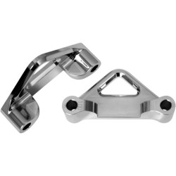 PartzBiz HD DS14100059 - Accutronix Hot Legs Bagger Legs Chrome 1" Spacers 6" Front Fenders 84-13 | TFS41-EMF100C
