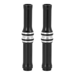 PartzBiz HD AN03-643 - Arlen Ness 03-643 10-Gauge Black Pushrod Covers 17-18 Harley FLH/T M8 0928-0090; 09280090; 263813