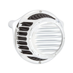 PartzBiz HD ANRC-600-015 - Arlen Ness Rough Crafts Chrome Round Air Cleaner Harley Sportster XL 91-Up