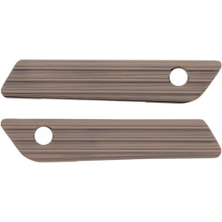 PartzBiz HD AN03-617 - Arlen Ness 03-617 Titanium Saddlebag Latch Covers Billet Pair Harley Touring 14-21