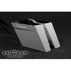 PartzBiz HD BAD-STRTCH-HNDLD - Bad Dad 4.5" Stretched Hand Laid Saddlebags for Harley Touring Models PartzBiz HD BAD-STRTCH-HNDLD - Bad Dad 4.5" Stretched Hand Laid Saddlebags for Harley Touring Models