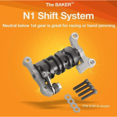PartzBiz HD: 4422834-Baker Drivetrain N182-6 N1 Pattern Shift System 6-Speed Harley Big Twin 98-00