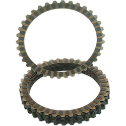 PartzBiz HD DSDS223737 - Barnett 302-30-20011 Carbon Fiber Clutch Plate Kit 91-19 Harley Davidson Sportster XL Buell Transmission Disc Friction Upgrade performance Custom Drivetrain DS-223737 498033