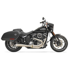 PartzBiz HD DS18002365 - Bassani 1S81SS Stainless Steel Road Rage 2 Into 1 Exhaust Harley 18 FLSB Softail | 1S81SS