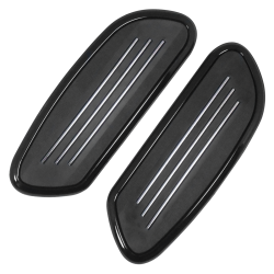 PartzBiz HD MU24011 - Black Passenger Streamliner Style Floorboards Harley Touring FLH/T 50420-04