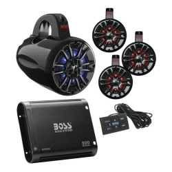 PartzBiz HD WP63-8323 - Boss Audio Systems Universal Bluetooth Remote Controlled RGB Audio Kit UNI4RGB