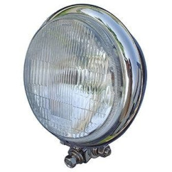 PartzBiz HD MW8-195 - Chrome 5-3/4" Bottom Mount Headlight w/ 12V 55/60 Watt H4 Bulb For Harley 8-195 PartzBiz HD MW8-195 - Chrome 5-3/4" Bottom Mount Headlight w/ 12V 55/60 Watt H4 Bulb For Harley 8-195
