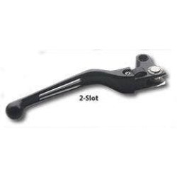 PartzBiz HD 647990 - Custom Chrome Ergonomic 2 Slot Black Hand Levers for Harley 96-06 (ex 04-up XL) 647990 PartzBiz HD 647990 - Custom Chrome Ergonomic 2 Slot Black Hand Levers for Harley 96-06 (ex 04-up XL) 647990