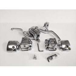 PartzBiz HD 627700 - Custom Chrome 627700 Hand Control Kit 11/16 Bore MC Harley Touring w radio 96-07 PartzBiz HD 627700 - Custom Chrome 627700 Hand Control Kit 11/16 Bore MC Harley Touring w radio 96-07